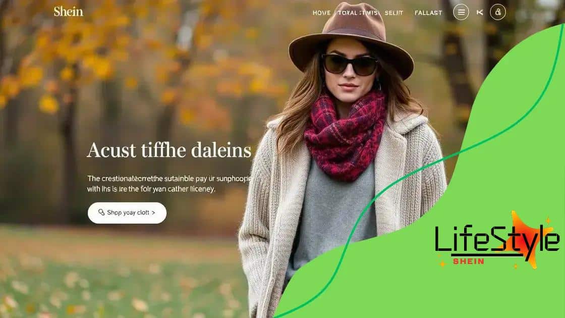Sustainable options in Shein’s fall collection