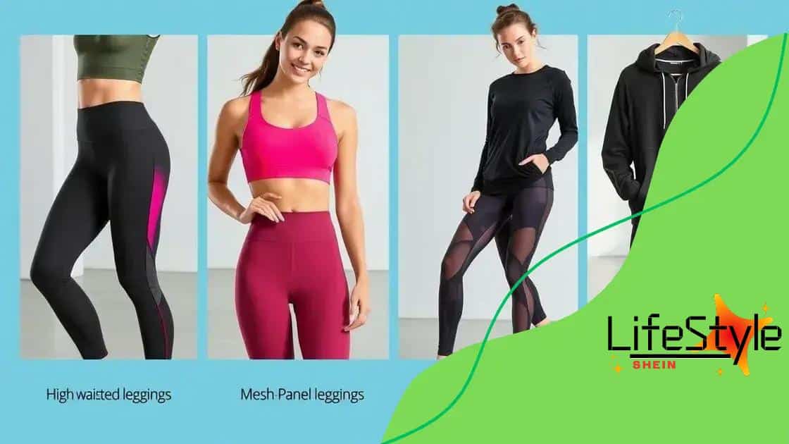 Top 5 Shein activewear pieces to consider
