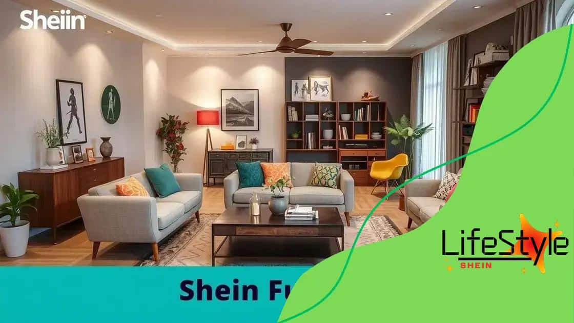 Tips for styling Shein furniture in your home