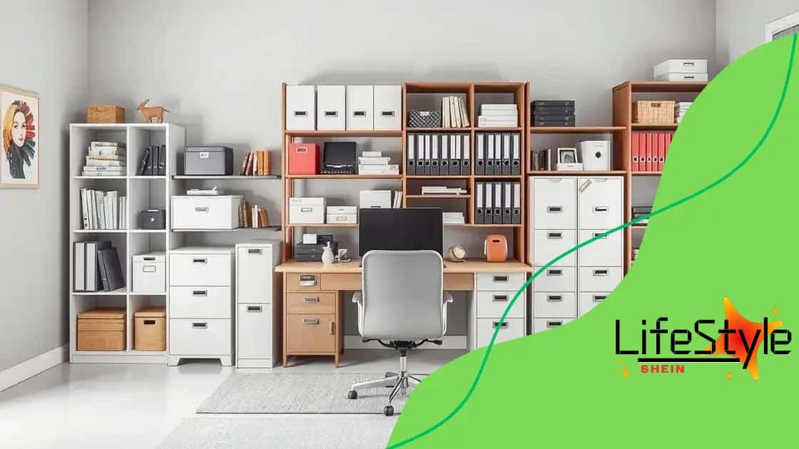 Storage solutions for a clutter-free workspace