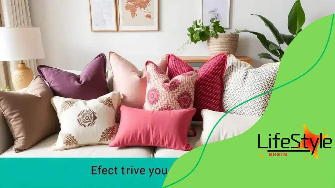 How to style throw pillows effectively