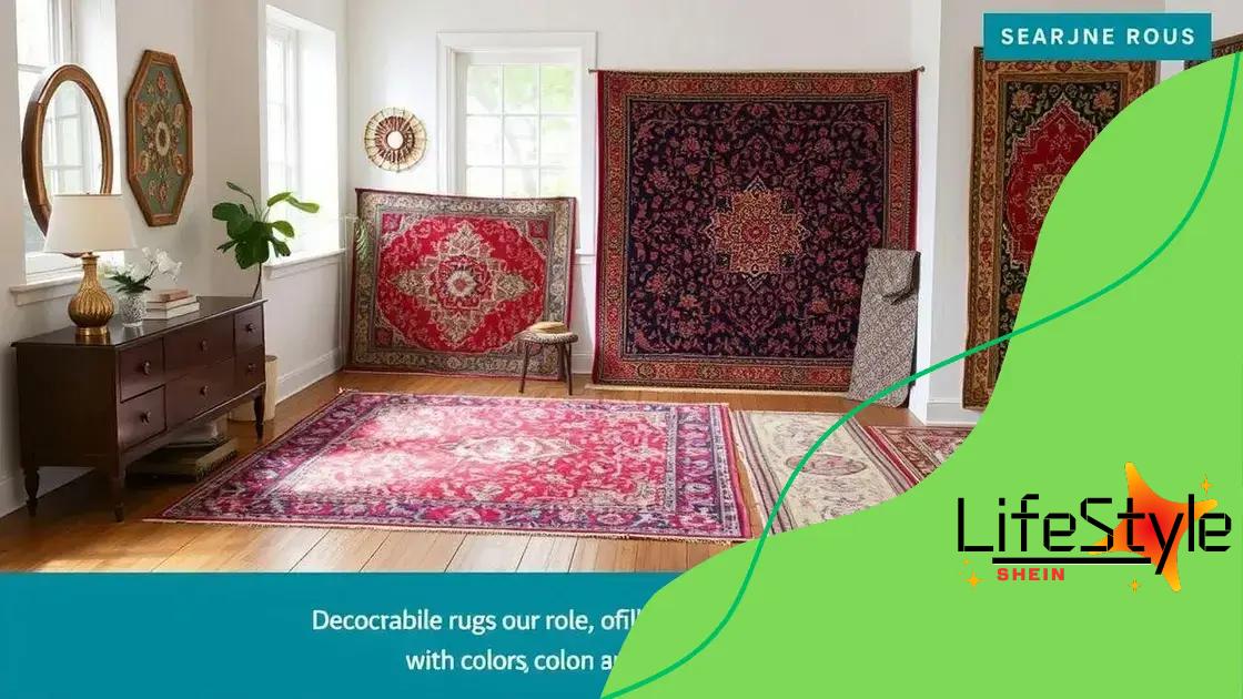 How decorative rugs enhance interior design