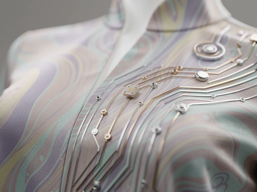Digital prints and smart fabric integration in Spring 2026 fashion.