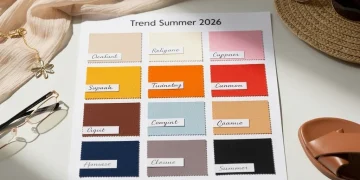 Vibrant summer 2026 color palette for fashion trends